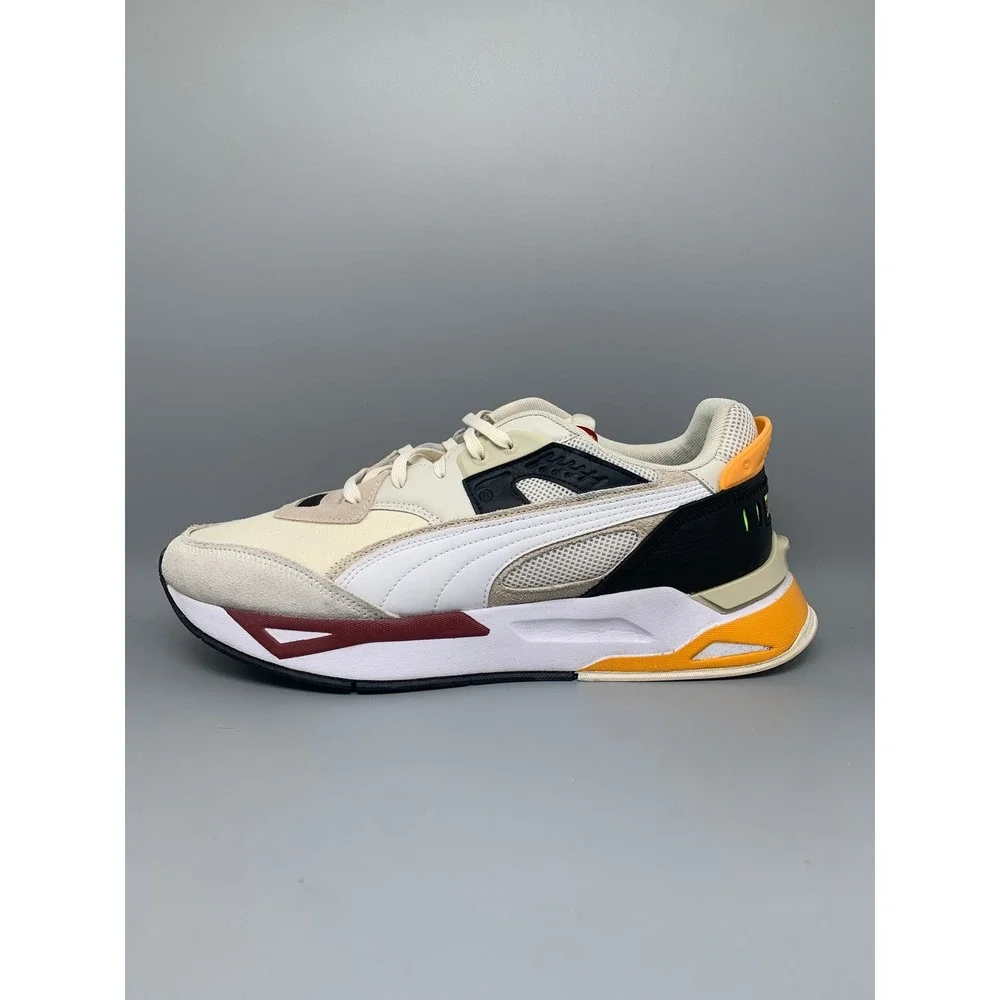 Puma Mirage Sport Remix Ivory Black‎ Orange Running Shoes 383234-03 Men's Sz 13